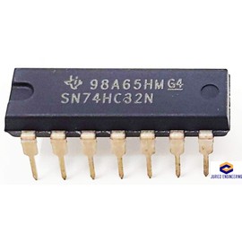 Juried Engineering SN74HC32N 74HC32 Quadruple 2-Input Positive-OR Gates Breadboard-Friendly IC DIP-14 (Pack of 10)