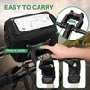 Bike Handlebar Bag with Touch Screen Phone Holder, 6L Large