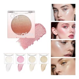Iluminador Facial 2 En 1 Rubor Glow Natural Larga Duración