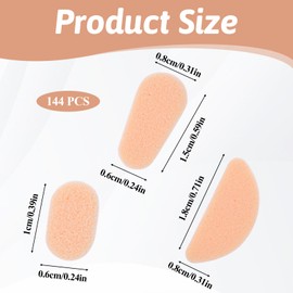 72 Pairs Nose Pads Soft Foam Adhesive Anti-Slip Silicone Eyeglass Nose Pads, Soft Foam Nose Pads Cushion, Soft Silicone Adhesive Air Chamber Glasses Nose Pads, Self-Adhesive Anti-Slip Soft Foam, 1.5mm