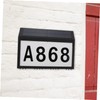 SHINEOFI 1pc Solar Address Sign Wall Mounted Number Lamp Outdoor