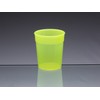 AIOS Dishwasher Safe Stackable Neon Yellow Plastic Cups/Beakers/Tumblers 250ml (Set