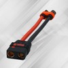 URWALL QS8 Female to 6mm Male Wire Connector 8AWG 4inch