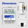 LCD Digital Electricity Meter, 3 Phase Electricity Meter, DIN Rail,