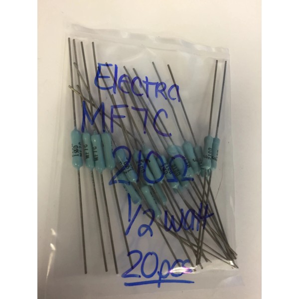 ELECTRA MF7C 210 OHM 1/2 1% WATT RESISTORS 20 PCS