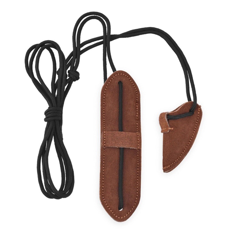 Leather Phobia Traditional Leather Bow Stringer Brown Archery Bowstring Recurve