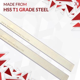 Fits Grizzly G6702, Freud C050, Woodstock W163, W7147, 20 x 1 x 1/8 Inch Planer Blades, HSS Jointer Knives, Made by Xcalibur Tooling - Pack of 2
