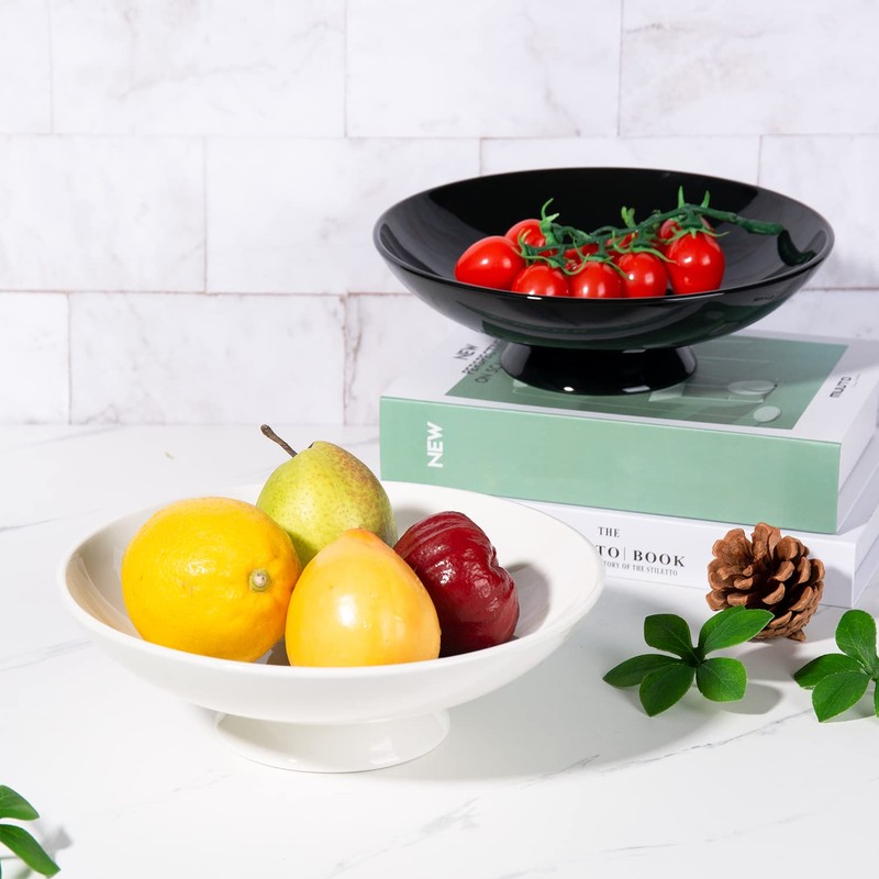 Magclay Ceramic Fruit Bowl, 8.6" Fruit Basket for Kitchen Counter,