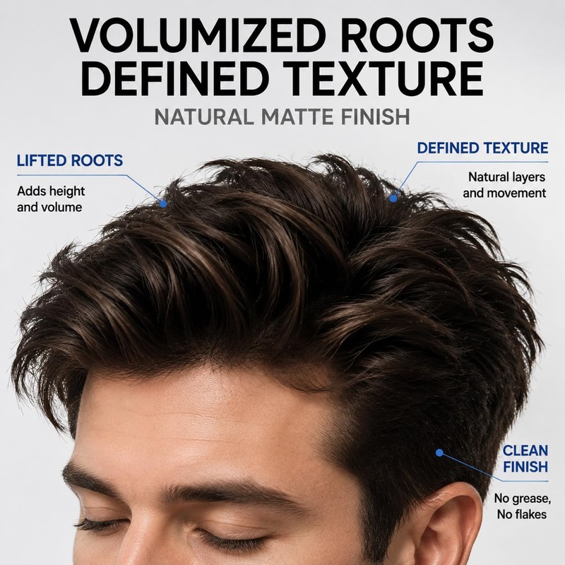 Matte Hair Clay Refill, Medium Hold