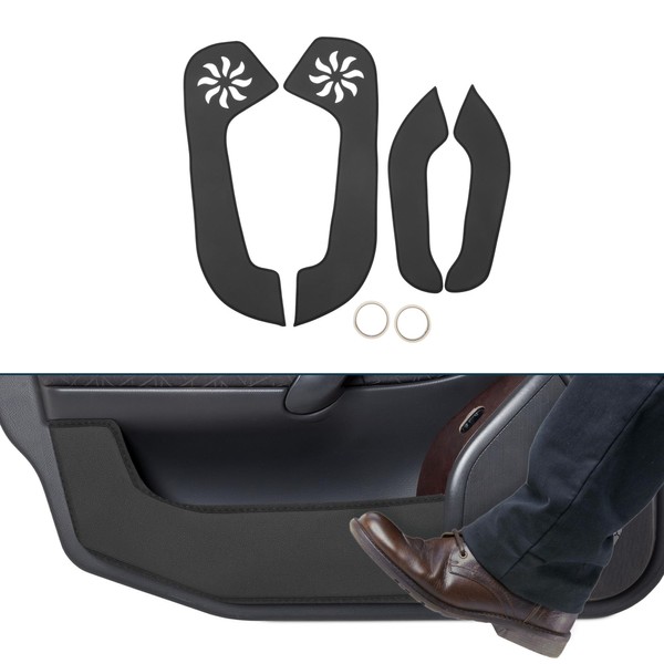 TUCKBOLD Leather Car Door Anti Kick Pad Sticker for Hyundai