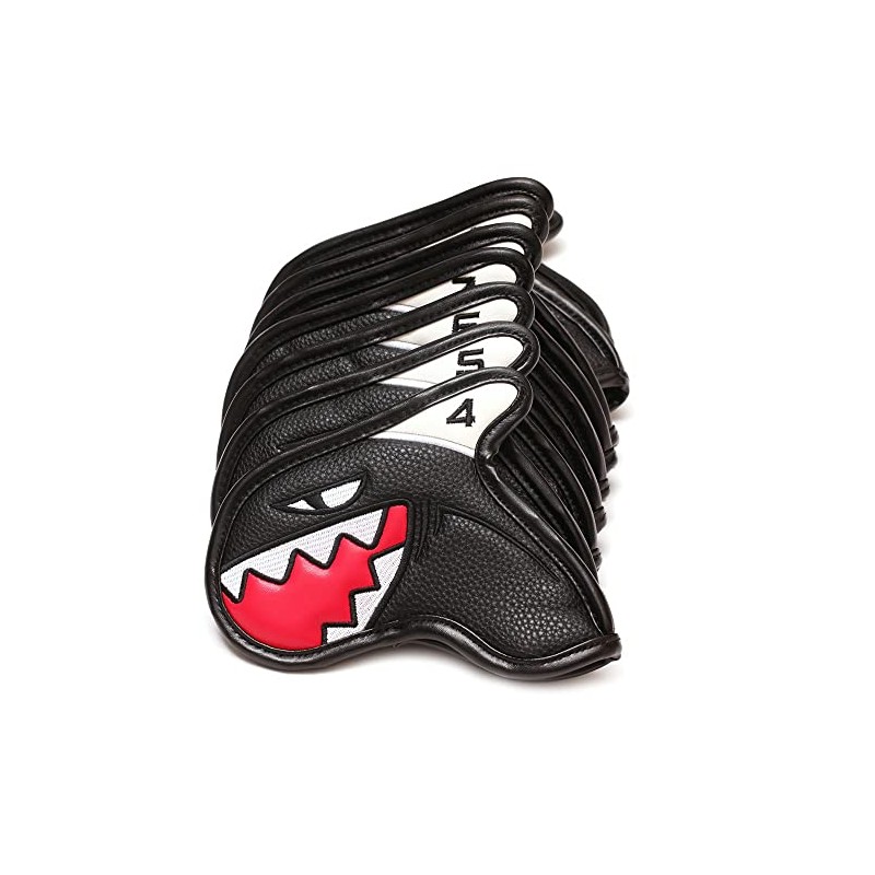 Golf Iron Covers Headcovers Shark Pattern 4-9, Pw, Aw, Sw