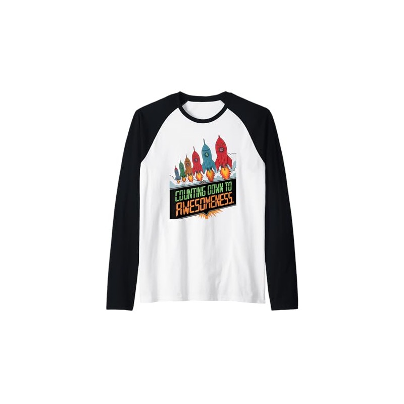 Countdown to Launch Model Rocket Building Hobby Raglan Baseball Tee