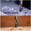 uxcell 5pcs Straight Shank Twist Drill Bits 2.5mm Gold Titanium