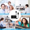 PEGATISAN Webcam HD 1080P Eye Contact Camera with Microphone 120