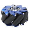 4in Mecanum Wheel Right Aluminum with TPU Rubber Rollers Industrial