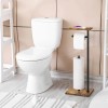 Bty Rustic Brown Farmhouse Toilet Paper Dispenser - FreeStanding Tissue