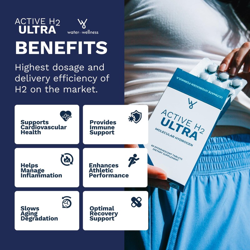 Active H2 Ultra Hydrogen Water Tablet - Optimize Health, Support