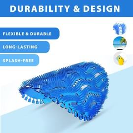 Urinal Screen Deodorizer - 12 Pack Anti-Splash Odor Control Urinal Screens (6 Apple, 6 Ocean) for Men’s Bathrooms - Long-Lasting Freshness, Janitorial Supplies, Fits Most Urinals - Eco-Friendly