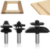 LEATBUY-TECH LEATBUY 3 PCS Router Bit Set, 1/2-Inch Shank Round