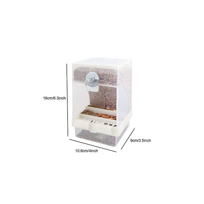 Paquete de 2 comederos automáticos para pájaros, alimentadores de loros,