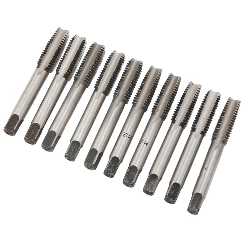 M12 Metric Taper and Plug Tap Set Carbon Steel Straight