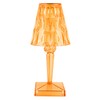 LED Crystal Table Lamp Transparent Prism Dimmable Desk Lamp USB