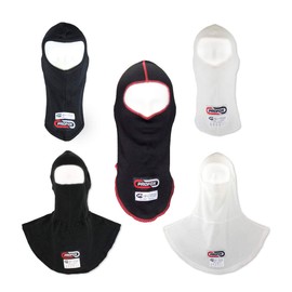 PROFOX SFI 3.3 Head Sock Hood Balaclava Nomex for Racing (Black, Short)
