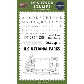 Echo Park Paper National Parks: Destination Sign Stamp Set, Various