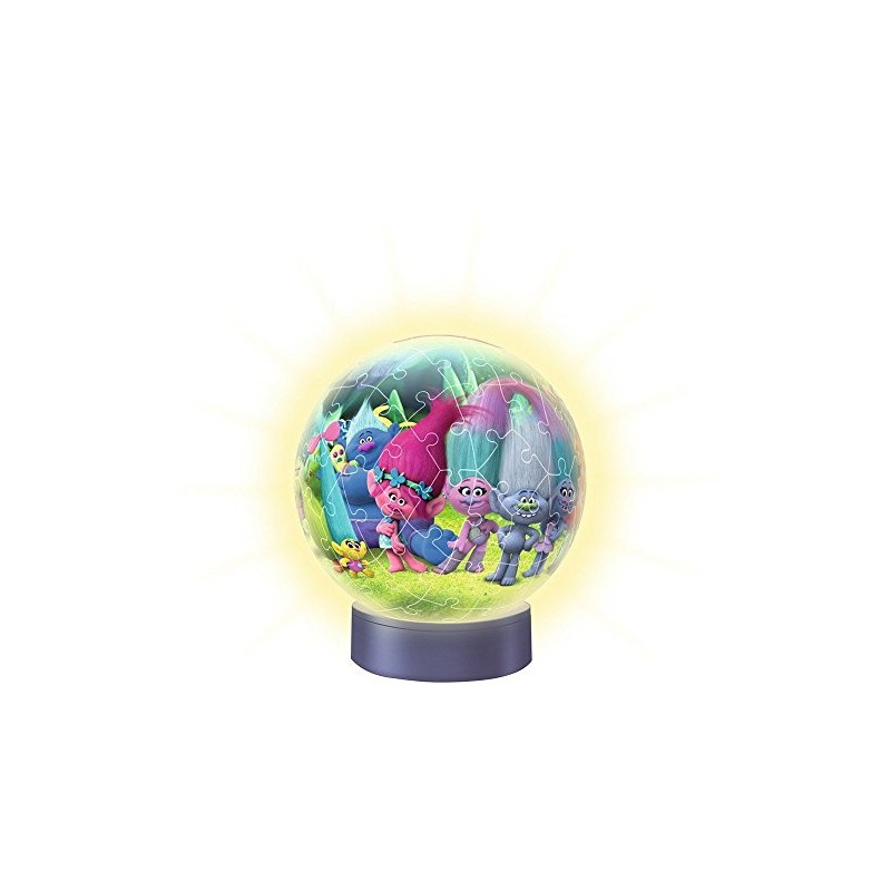 Ravensburger 12195 3 "Trolls Puzzle 3D/Night Light (72-Piece)