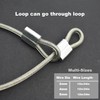 Floyutin 5 Pcs 5mm Wire 24 inch Vinyl Coated Stainless