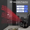 ROCAM Projector Clock Bedroom on Ceiling, Digital Alarm Clock with