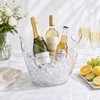 Ice Bucket 2 PCS, Thickened Clear PET Drink Cooler with