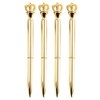 U Scinan 4 PCS Crown Top Ballpoint Pen Classic Metal