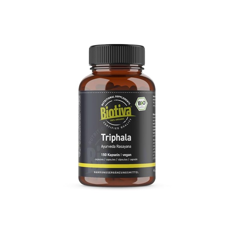 Triphala Bio (150 capsules) – 500 mg per capsule –