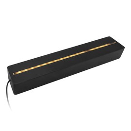 cimsfcor 31.5cm Wooden Black LED Display Base Warm Color Rectangle Wooden Lighted Base with USB Port and Switch Wooden Rectangle Display Base LED Base for 5mm