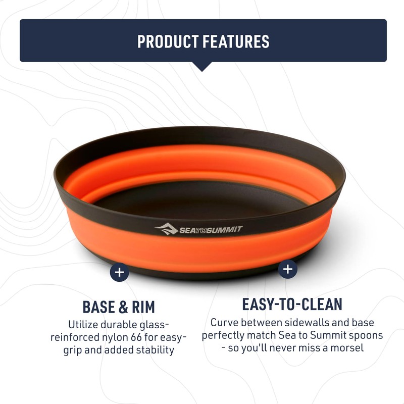 Sea to Summit Frontier Ultralight Collapsible Bowl, Large (30 fl