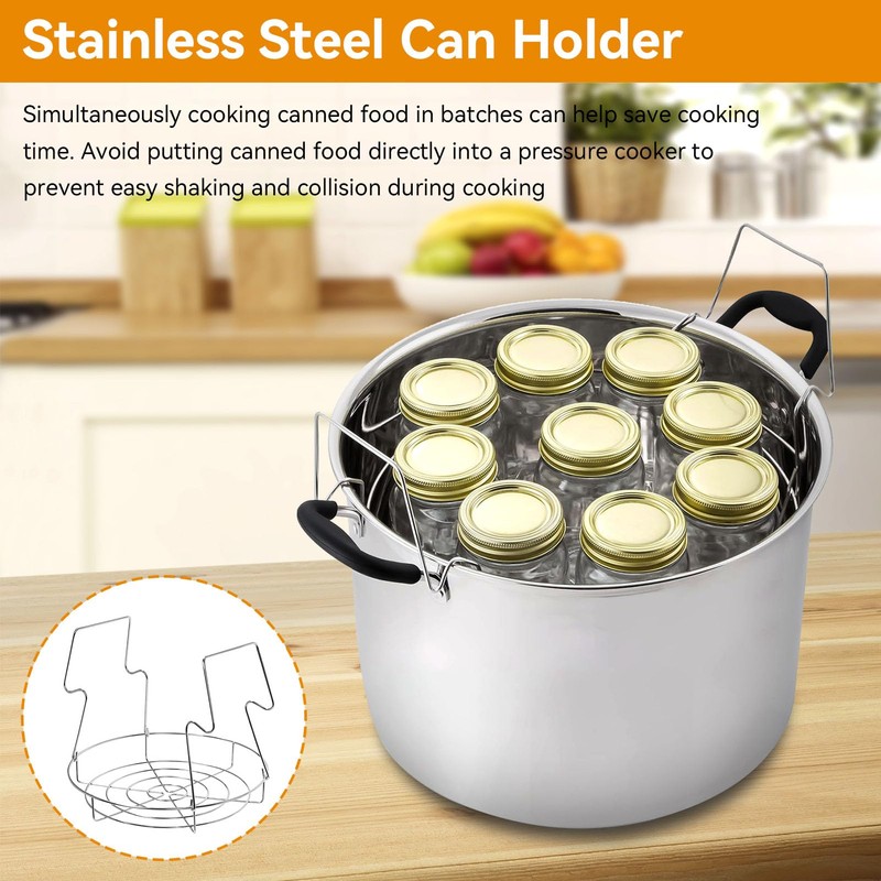 Canner Rack Stainless Steel Canning Rack. Holds 8 Pint or