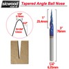 CNC Tapered Ball Nose Router Bit 1/4 Inch Shank, NACO
