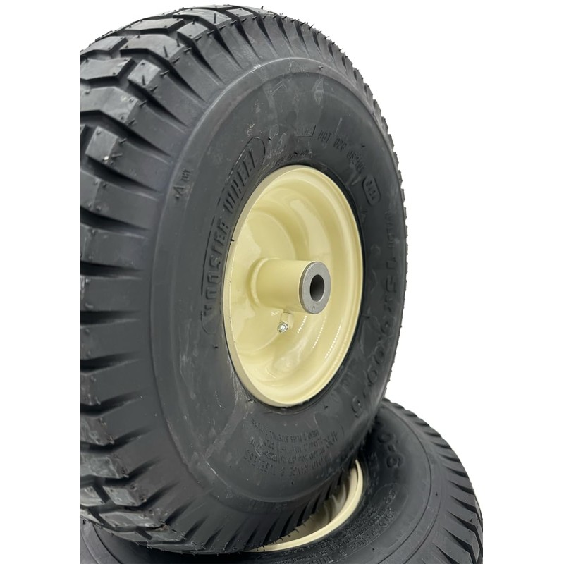 Set of 2-15x6.00-6 Beige Cub Replacement Wheel - Fits 3/4