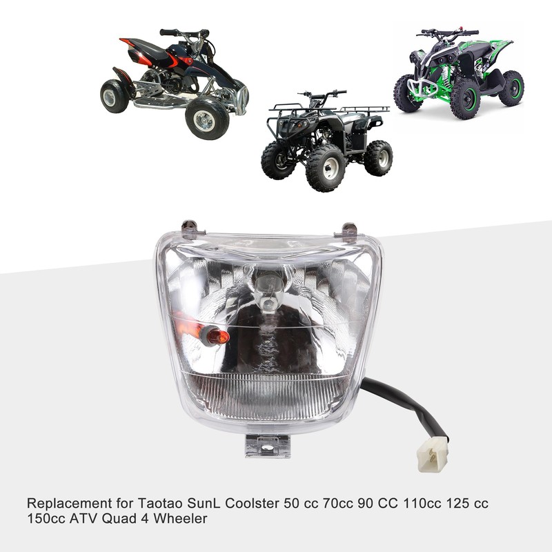GOOFIT Headlight Head Light Lamp Assembly Replacement for 50cc 70cc