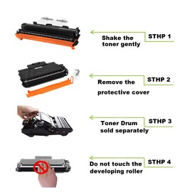 Gotoners TN760 TN730 with CHIP Toner Cartridges Compatible Remanufactured for Brother DCP-L2550DW HL-L2390DW HL-L2350DW HL-L2370DW MFC-L2730DW HL-L2395DW MFC-L2750DW HL-L2375DW
