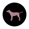 Rose Color Dog Silhouette German Shorthaired Pointer