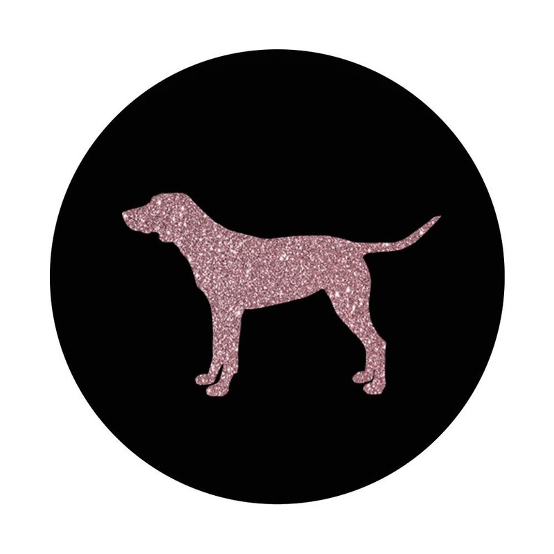 Rose Color Dog Silhouette German Shorthaired Pointer