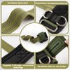 MANUEKLEAR Non-Slip Lifting Straps Strength Training with D-Rings Adjustable Lifting
