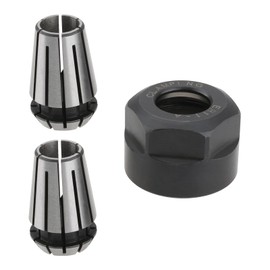 Create idea 1 Sets ER11 Collet Nut Set ER11 1/4 Inch Collet with ER11 Clamping Nut Suitable for CNC Engraving Machine Lathe Milling Tools