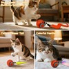 Vrurc Interactive Cat Toy Ball-Speedy with Feather & 3 Tails,Motion