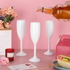 Domensi 40 Pcs Champagne Flutes Bulk 6 oz Christmas Acrylic
