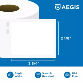 Aegis Adhesives - Compatible Labels Replacement for DYMO 30324 (2-1/8" X 2-3/...