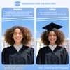 Graduation Cap Headband with Hook and Loop Felt, Clear