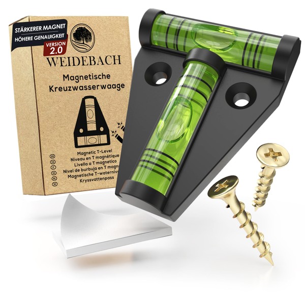 WEIDEBACH® 1 x Robust Spirit Level, Small, Magnetic Mini Spirit